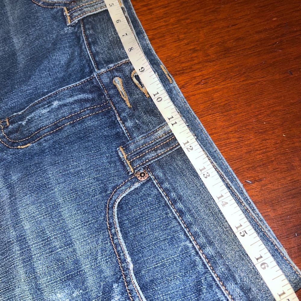Y2K Abercrombie & Fitch Rhinestone Denim Mini Skirt Size 8 - Picture 10 of 11